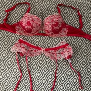 Red Victoria’s Secret lingerie